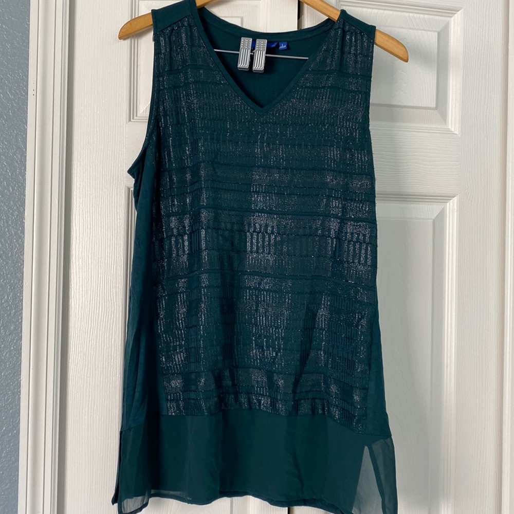 Green Apt. 9 sleeveless tunic size large